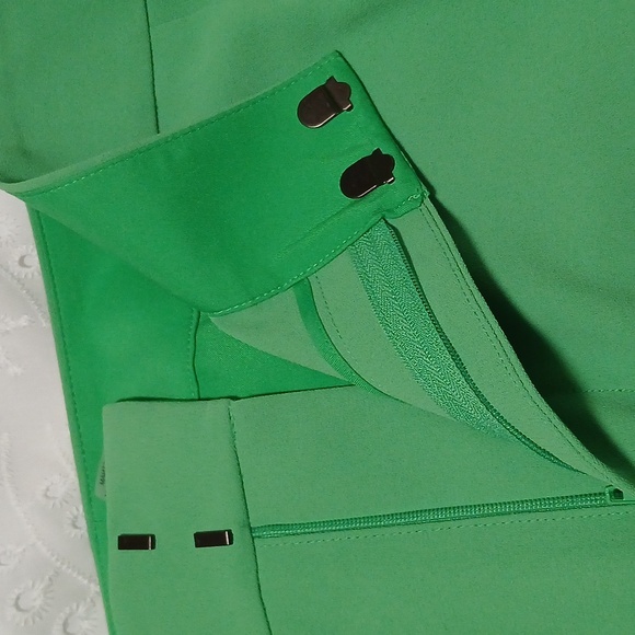 Alice + Olivia Green Wide Leg Pants Size 6 - Picture 5 of 9